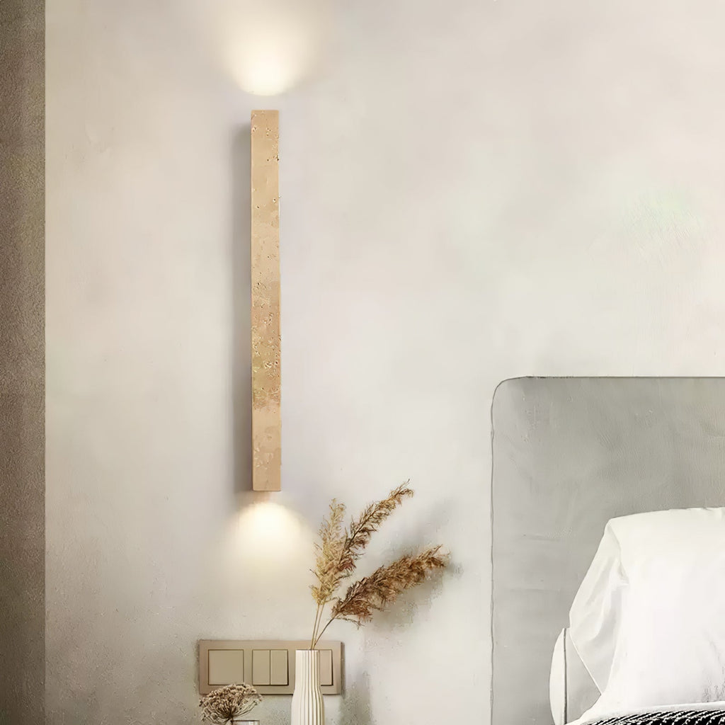 Cathais Minimalist Travertine Wall Light