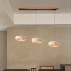 Tova Donut-Shaped Pendant Lights Travertine