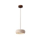 Tova Donut-Shaped Pendant Lights Travertine