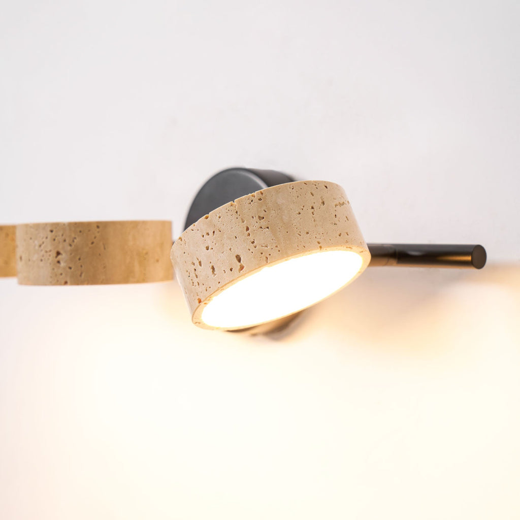 Ceshair Wall Light  Multi Head Travertine Vanity Light