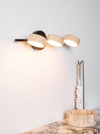 Ceshair Wall Light  Multi Head Travertine Vanity Light