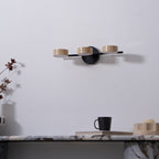 Ceshair Wall Light  Multi Head Travertine Vanity Light