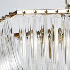 Aurora Chandelier Clear Curved Tiered