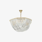Aurora Chandelier Clear Curved Tiered