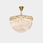 Aurora Chandelier Clear Curved Tiered