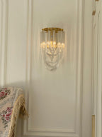 Aurora Wall Lamp Trevi Murano Glass Gold Modern Luxury
