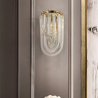 Aurora Wall Lamp Trevi Murano Glass Gold Modern Luxury