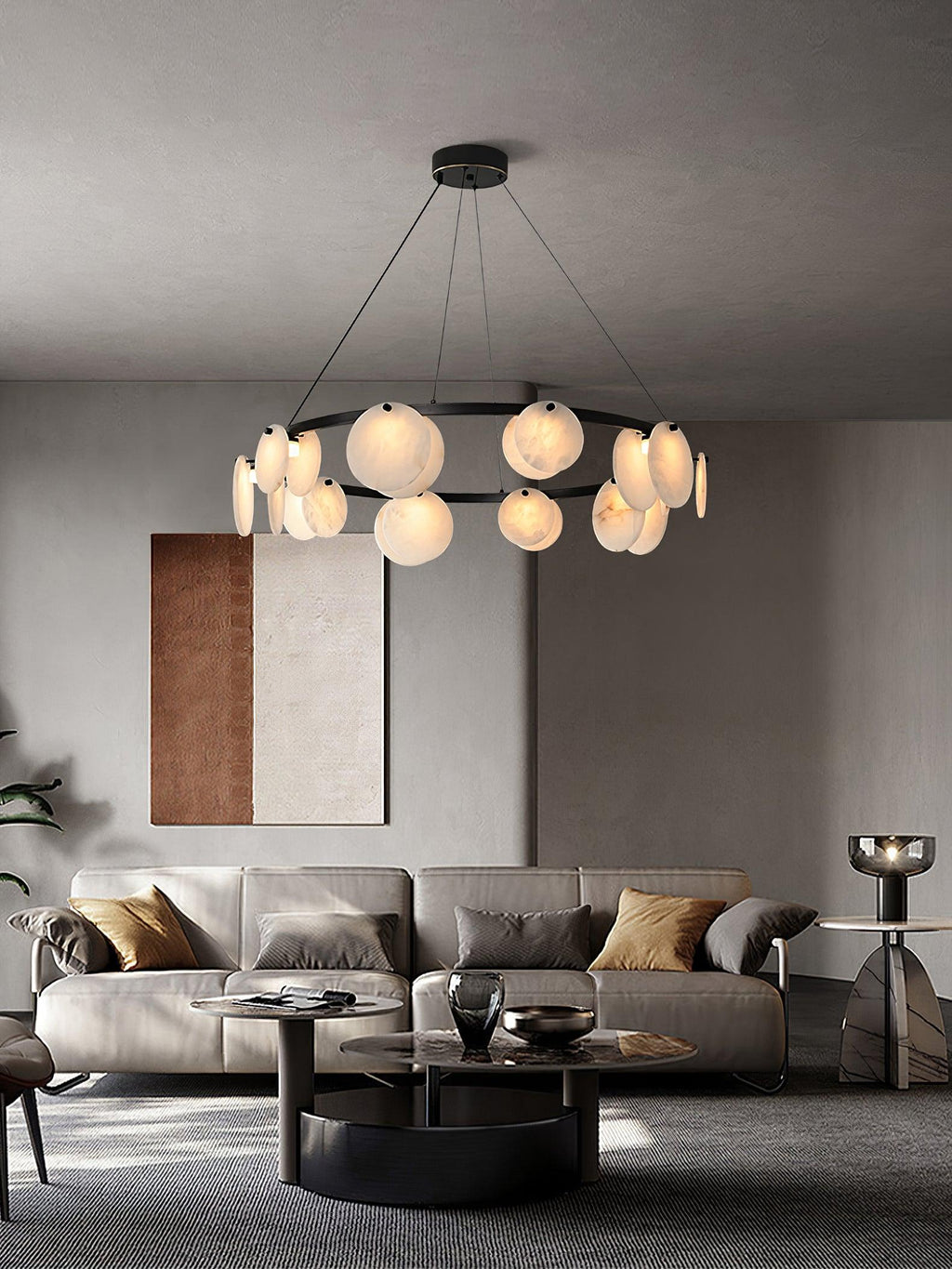 Olveneth Alabaster Chandelier