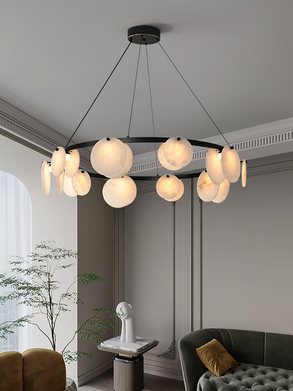 Olveneth Alabaster Chandelier