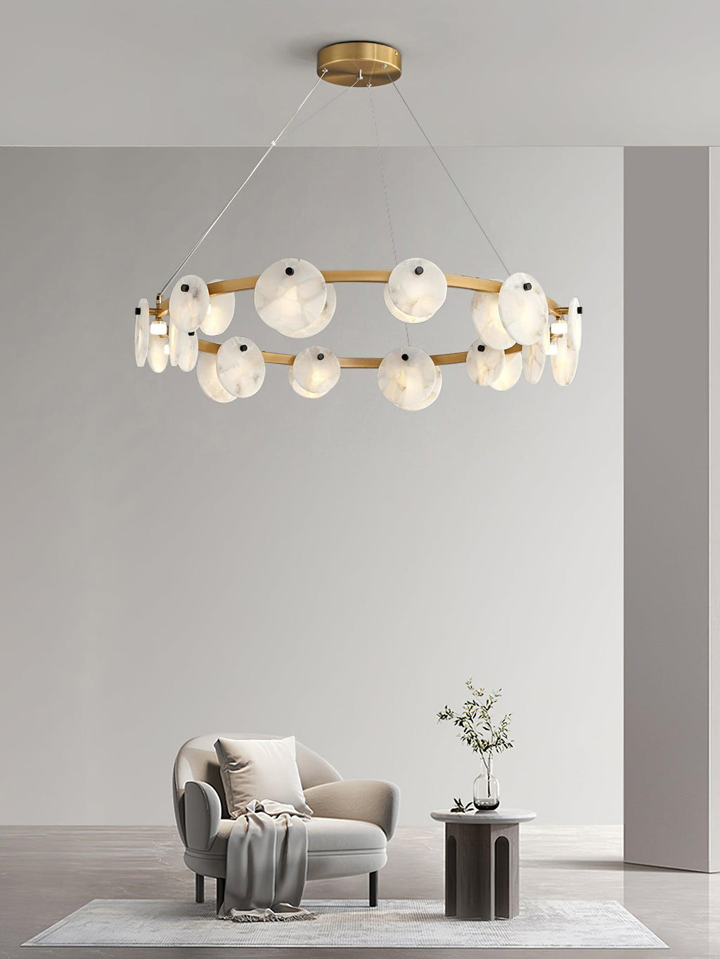 Olveneth Alabaster Chandelier