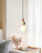 Ritta Triple Sphere Pendant Light Travertine