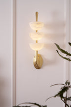 Ulmiraris Wall Light Modern in Alabaster - Kingsley Beaumont