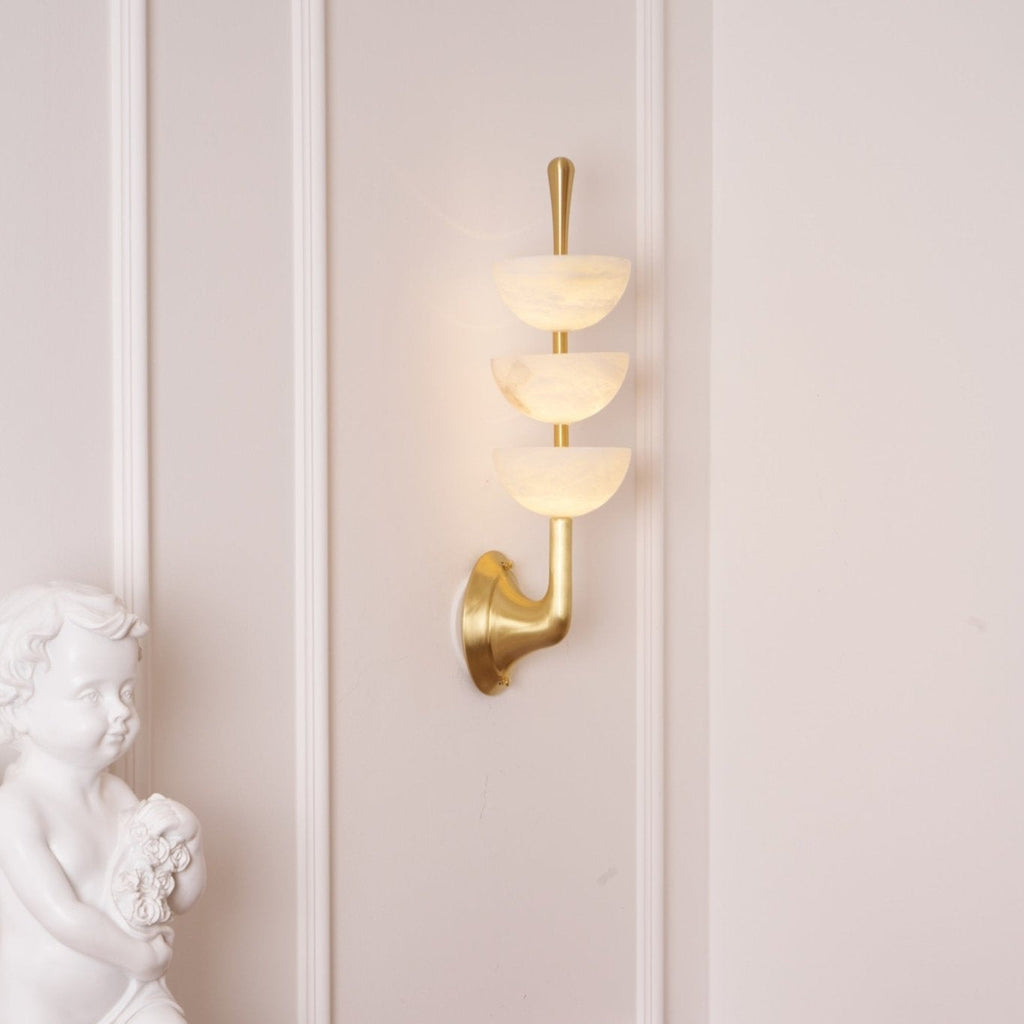 Ulmiraris Wall Light Modern in Alabaster - Kingsley Beaumont