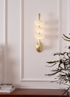 Ulmiraris Wall Light Modern in Alabaster - Kingsley Beaumont