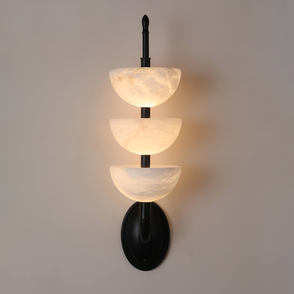 Ulmiraris Wall Light Modern in Alabaster - Kingsley Beaumont