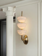 Ulmiraris Wall Light Modern in Alabaster - Kingsley Beaumont