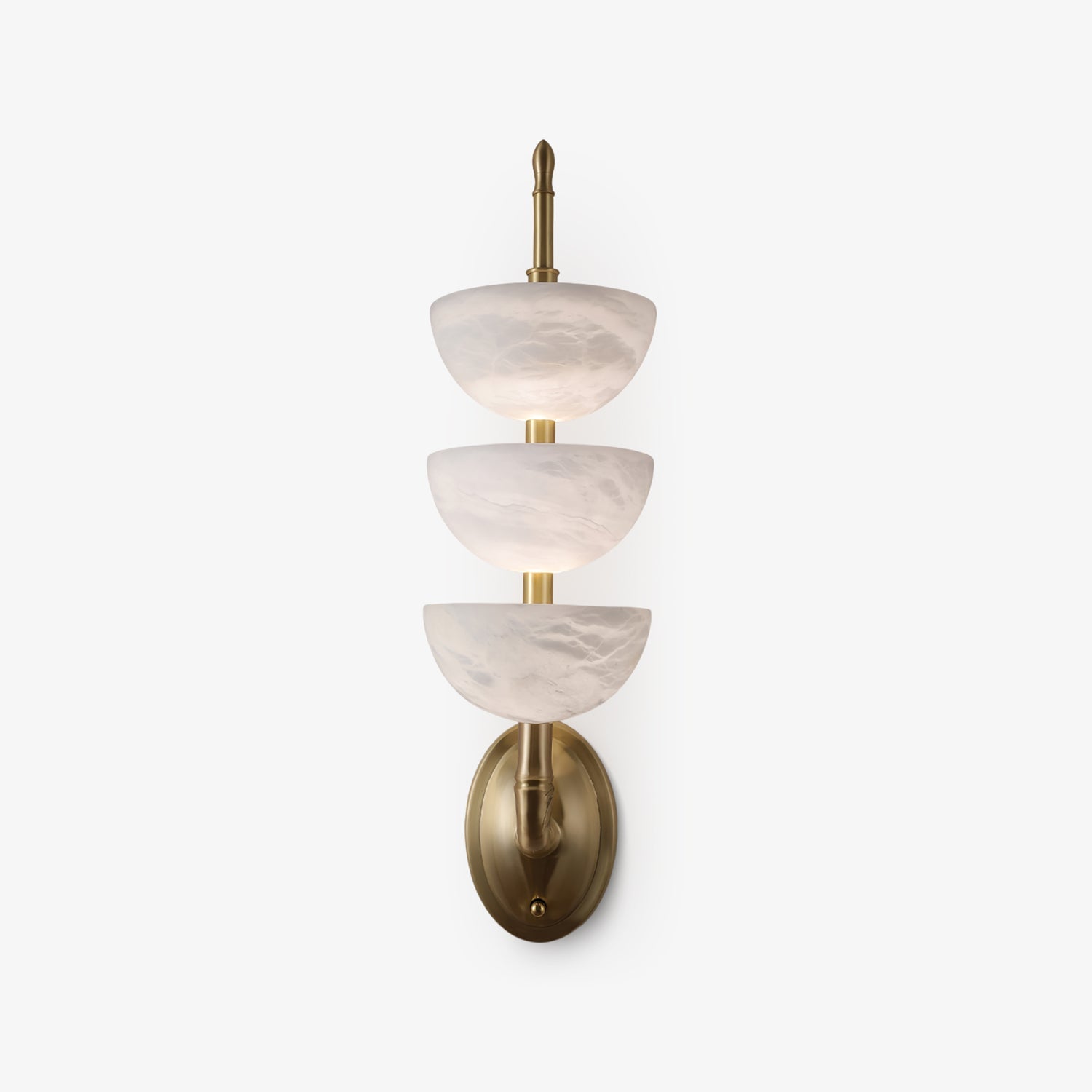 Ulmiraris Wall Light Modern in Alabaster - Kingsley Beaumont
