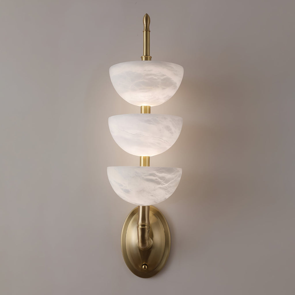 Ulmiraris Wall Light Modern in Alabaster - Kingsley Beaumont