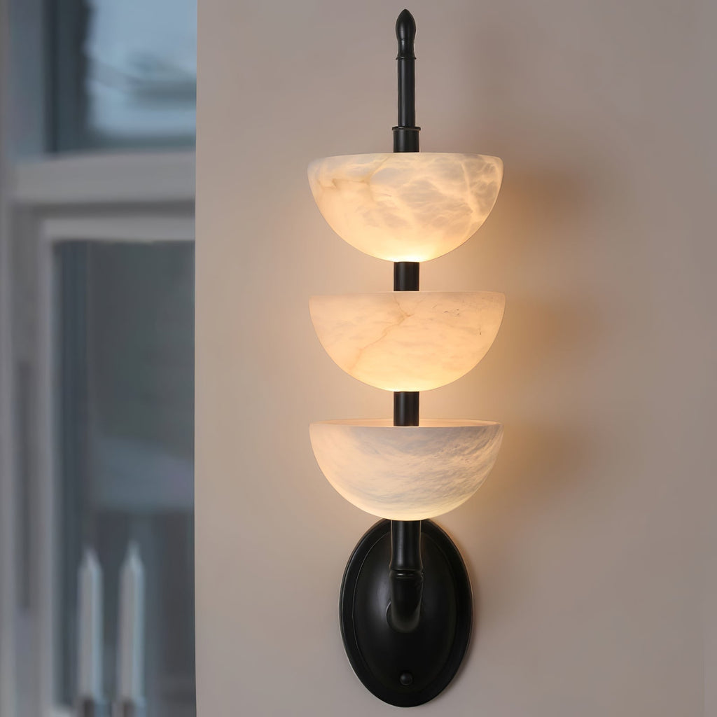 Ulmiraris Wall Light Modern in Alabaster - Kingsley Beaumont