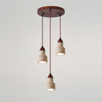 Lunara Multi-Light Pendant  Lamp Set Travertine