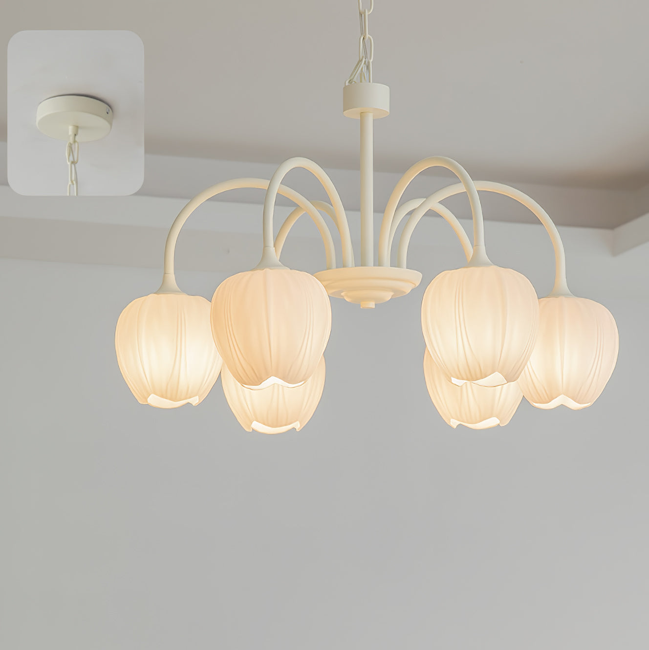 Tulip Fresh Chandeliers Glass