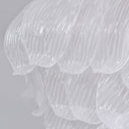 Aurora Ceiling Lamp Murano Petal Hand-Blown Glass Flushmount