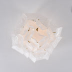 Aurora Ceiling Lamp Murano Petal Hand-Blown Glass Flushmount