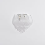 Aurora Wall Lamp Murano Glass Petal Frosted Cascading