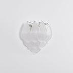 Aurora Wall Lamp Murano Glass Petal Frosted Cascading