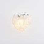 Aurora Wall Lamp Murano Glass Petal Frosted Cascading