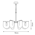 U Shaped Chandelier
