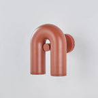 Arisha Wall Lamp U-shaped Design LED Metal, Black/Blue/Gray/Red, Bedroom