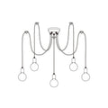 Silva Retro Country LED Spider Chandelier, Black/White