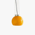 Valentina Yellow Ball Pendant Light, Metal & Glass