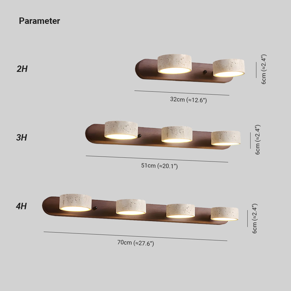 Tuelo Travertine Indoor Wall Light Neutral