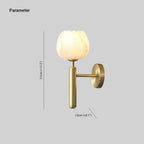 Valentina Alabaster Flowers  Wall Lamp