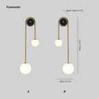 Elaro Brass Arc Wall Light