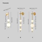 Cerin Vertical Globe Wall Lamp