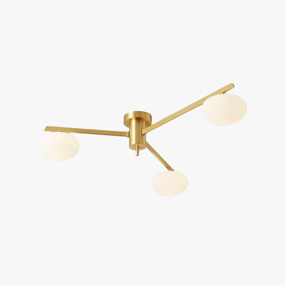 Jania Modern Glass Black Ceiling Light