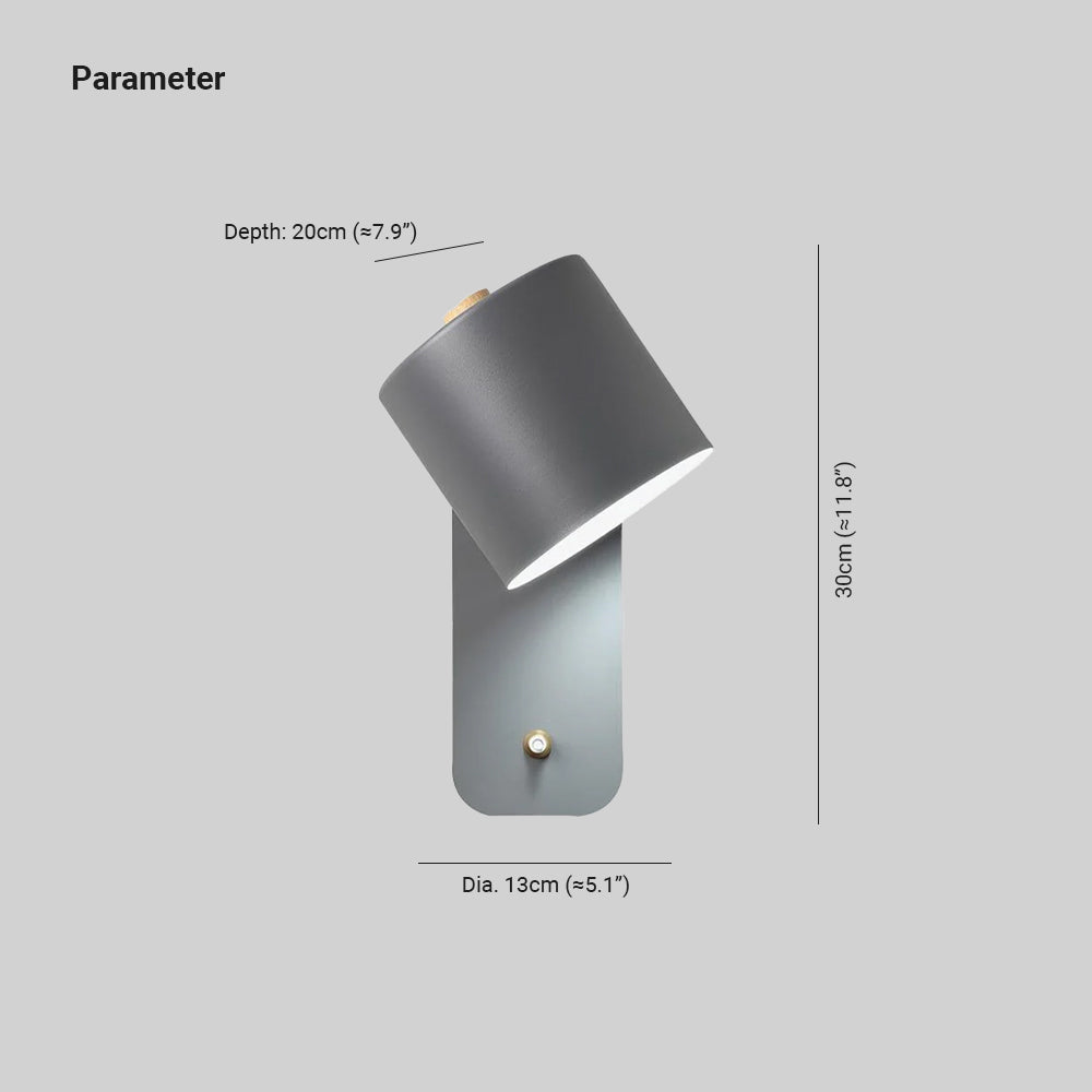 Quella Rotatable Cylinder Wall Lamp
