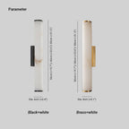 Klyr Alabaster Vertical Cylindrical Wall Lamp