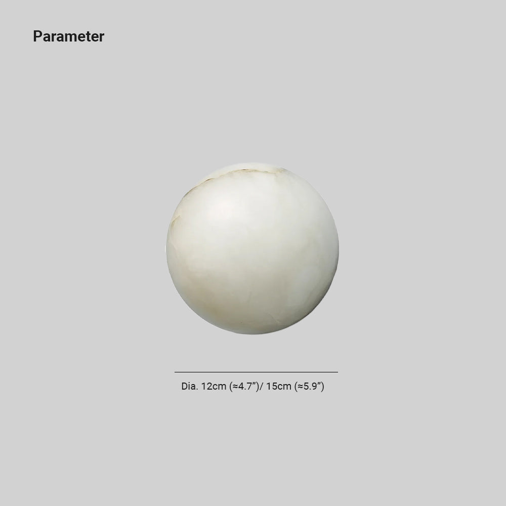 Lynq Alabaster Mini Orb Wall Lamp