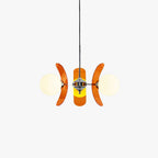 Ulano Chandelier Brown &Orange