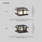 Milo Pillar Solar /HardWire Outdoor Light