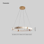 Lumae Ring Travertine Pendant Light