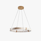 Lumae Ring Travertine Pendant Light