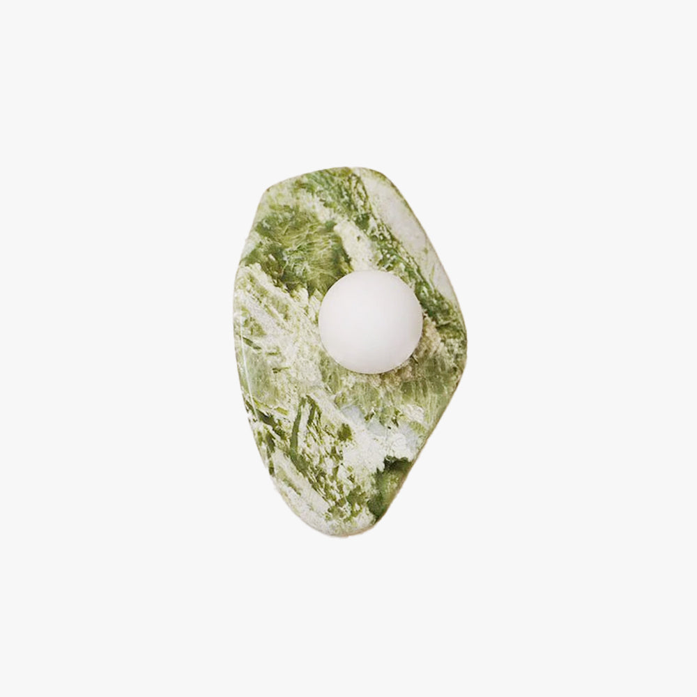 Fyln Green Marble Organic Wall Lamp