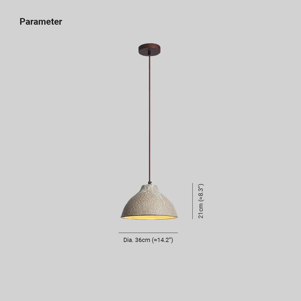 Maple Textured Ceramic Pendant Light