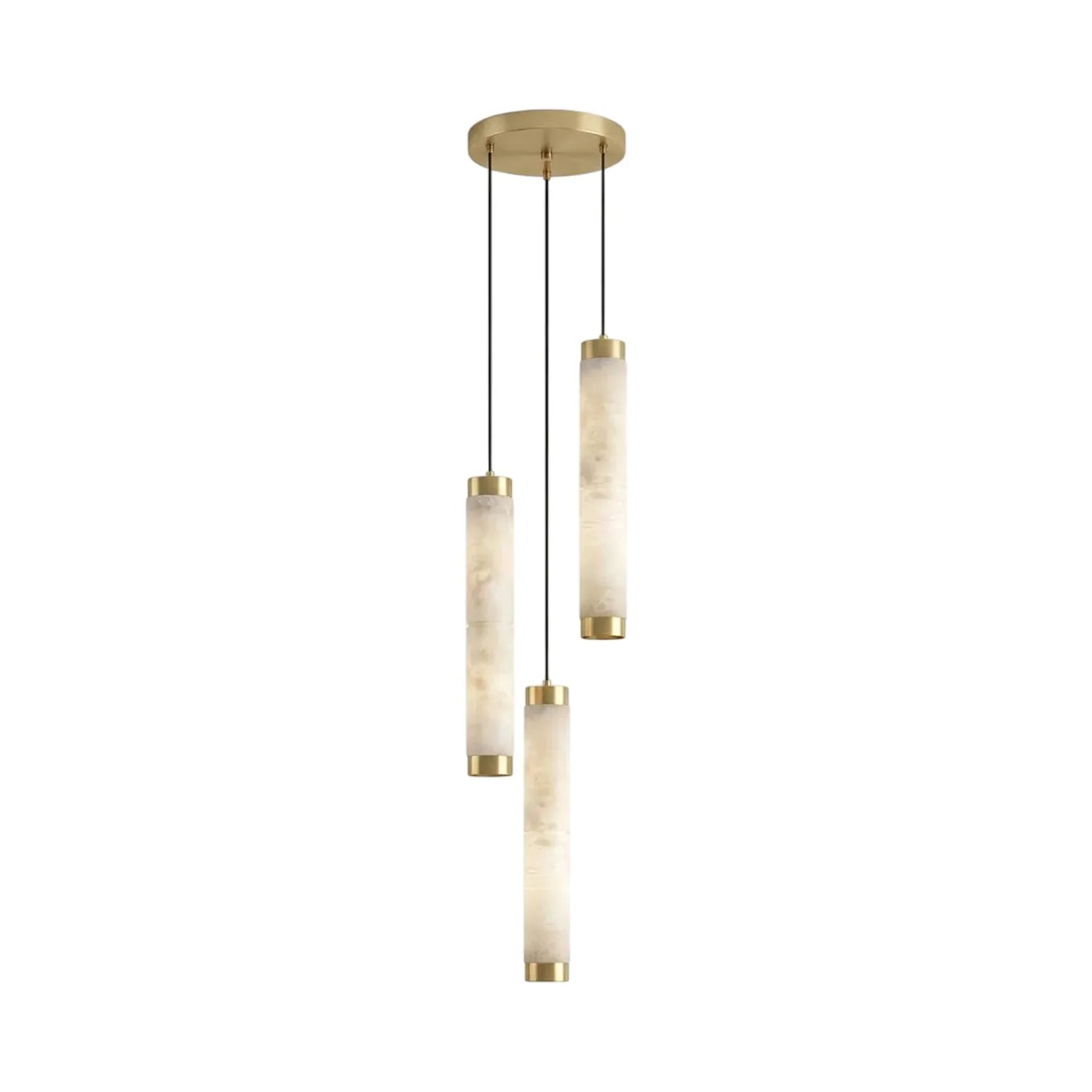 Lira Cylindrical Alabaster Pendant Light