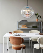 Pendant Lamp Floating Geometric Layers Clear Globe Futuristic Modern